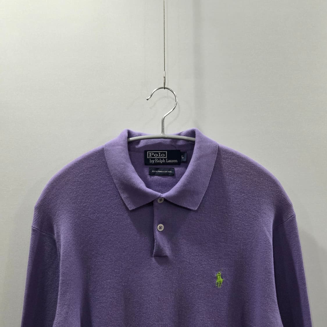 폴로랄프로렌 피마코튼 카라 니트 L 상품이미지2
