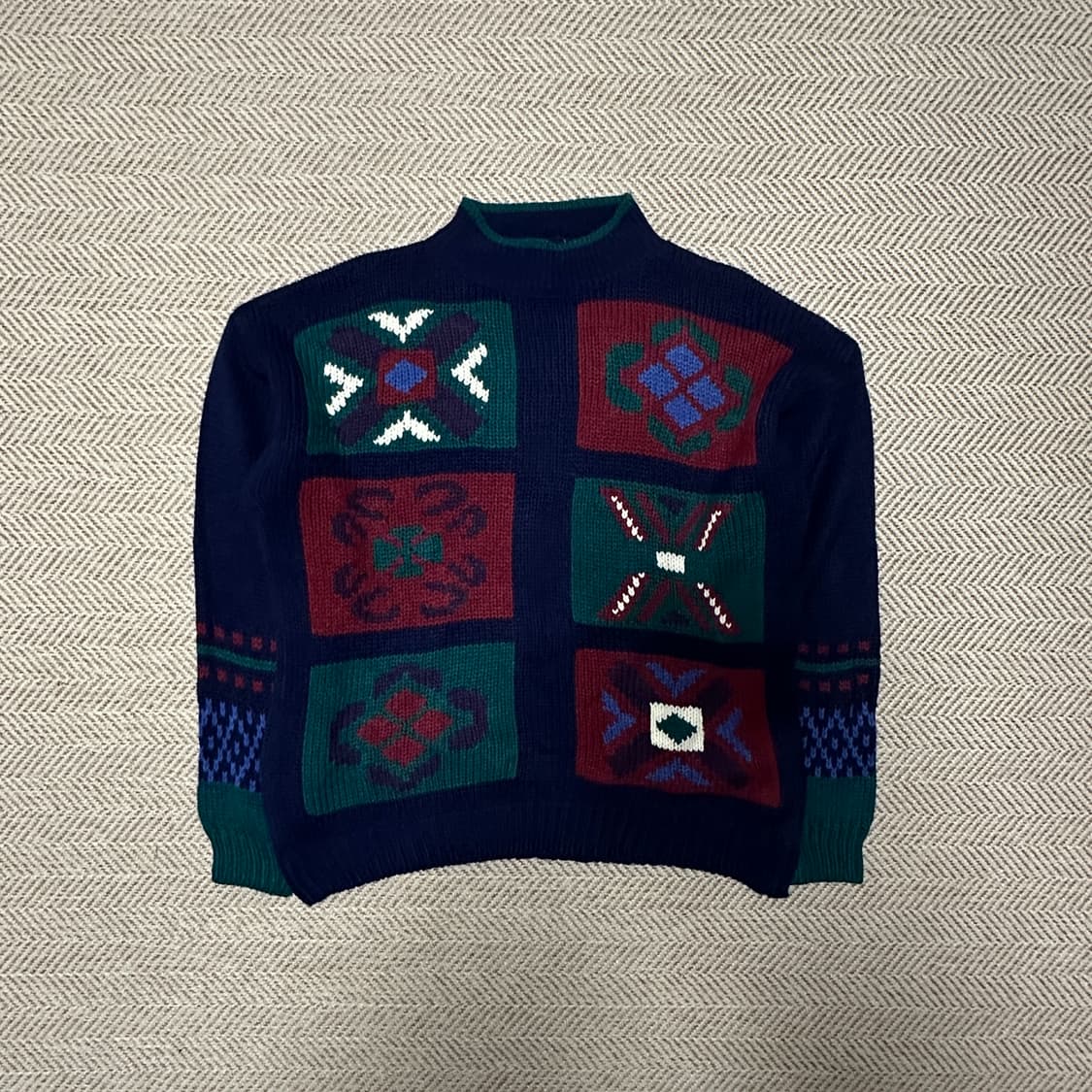 VINTAGE acrylic 100% knit sweater 상품이미지1