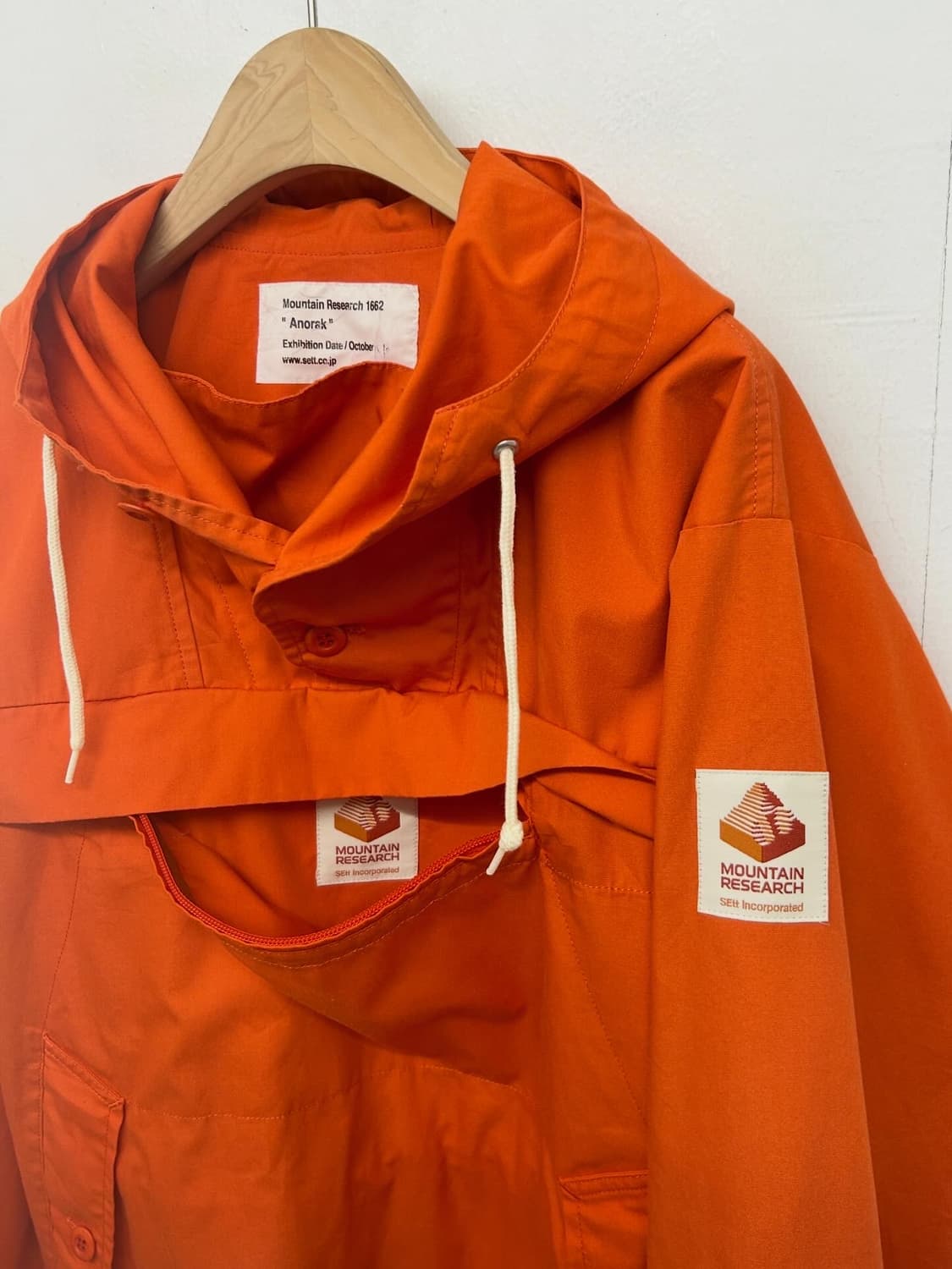 마운틴리서치 오렌지 아노락 (made in japan) 상품이미지4
