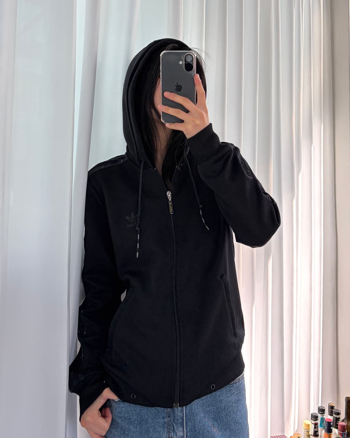 [M]아디다스 후드 플락 도트 트랙탑 져지 상품이미지3