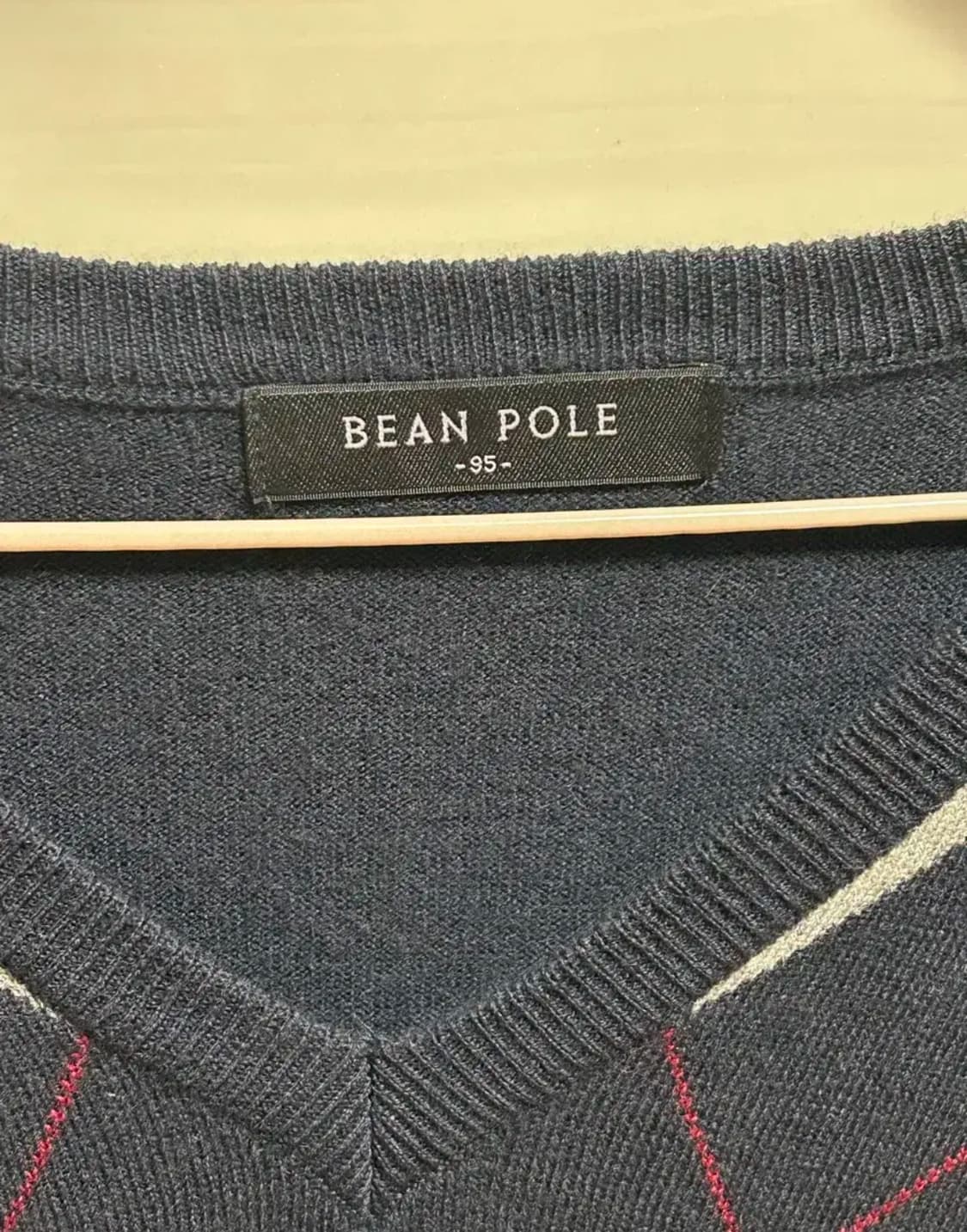 빈폴 아가일 브이넥 니트 95 상품이미지4