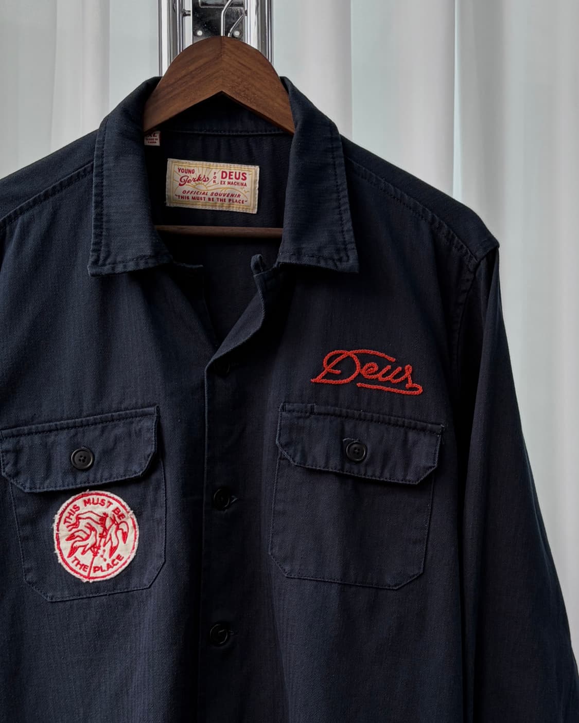 [XL]데우스 엑스 마키나 워크 셔츠 자켓 navy 상품이미지4
