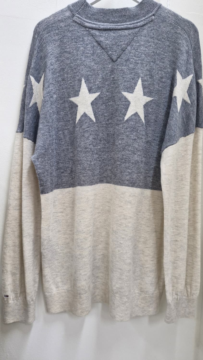 타미힐피거 데님 별 패턴 스웨터 S 상품이미지4
