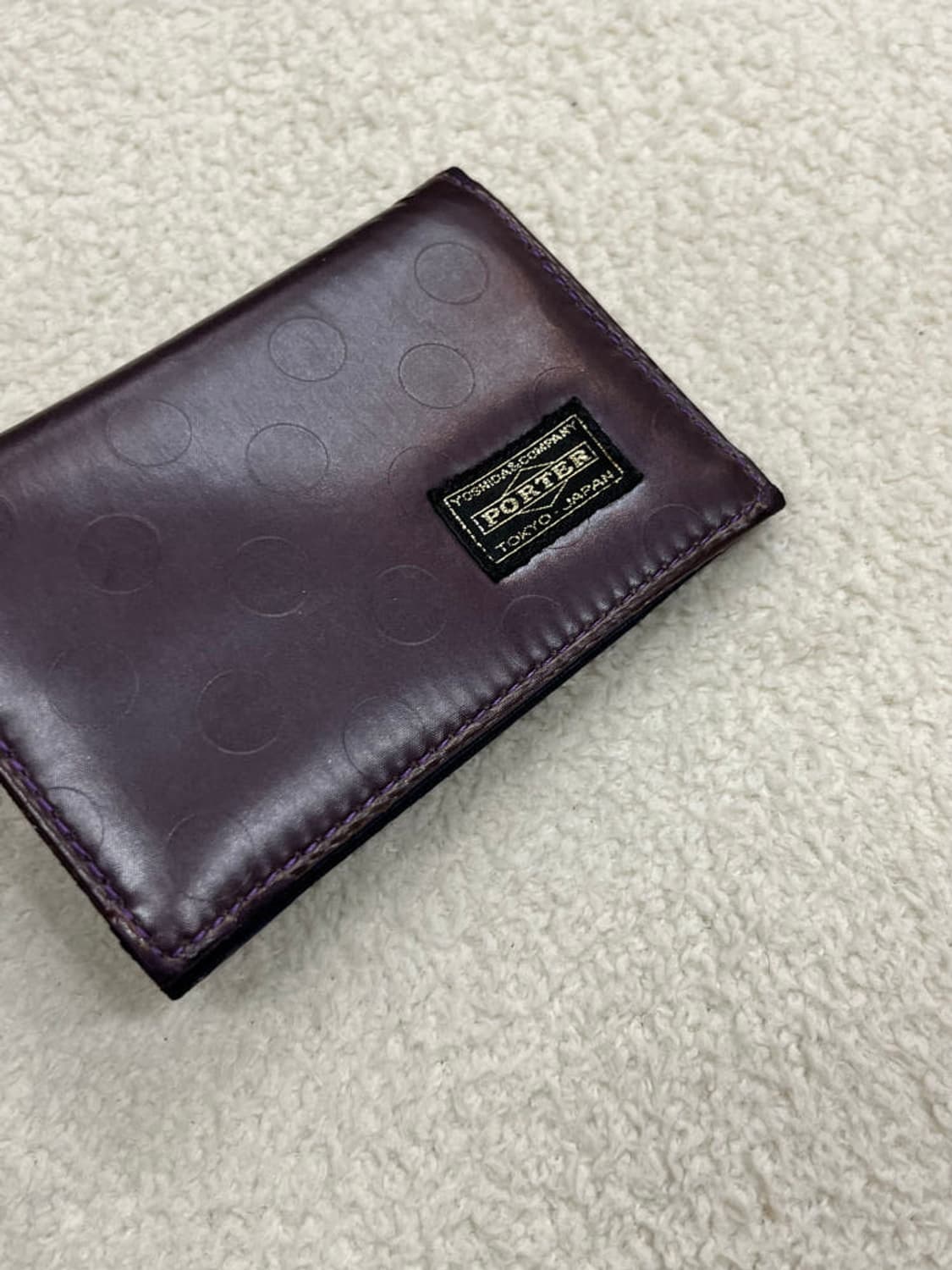포터 도트 카드지갑 퍼플 상품이미지2