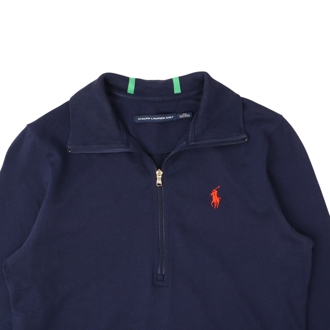 랄프로렌 우먼스 네이비 하프집업 코튼 니트 상품이미지2