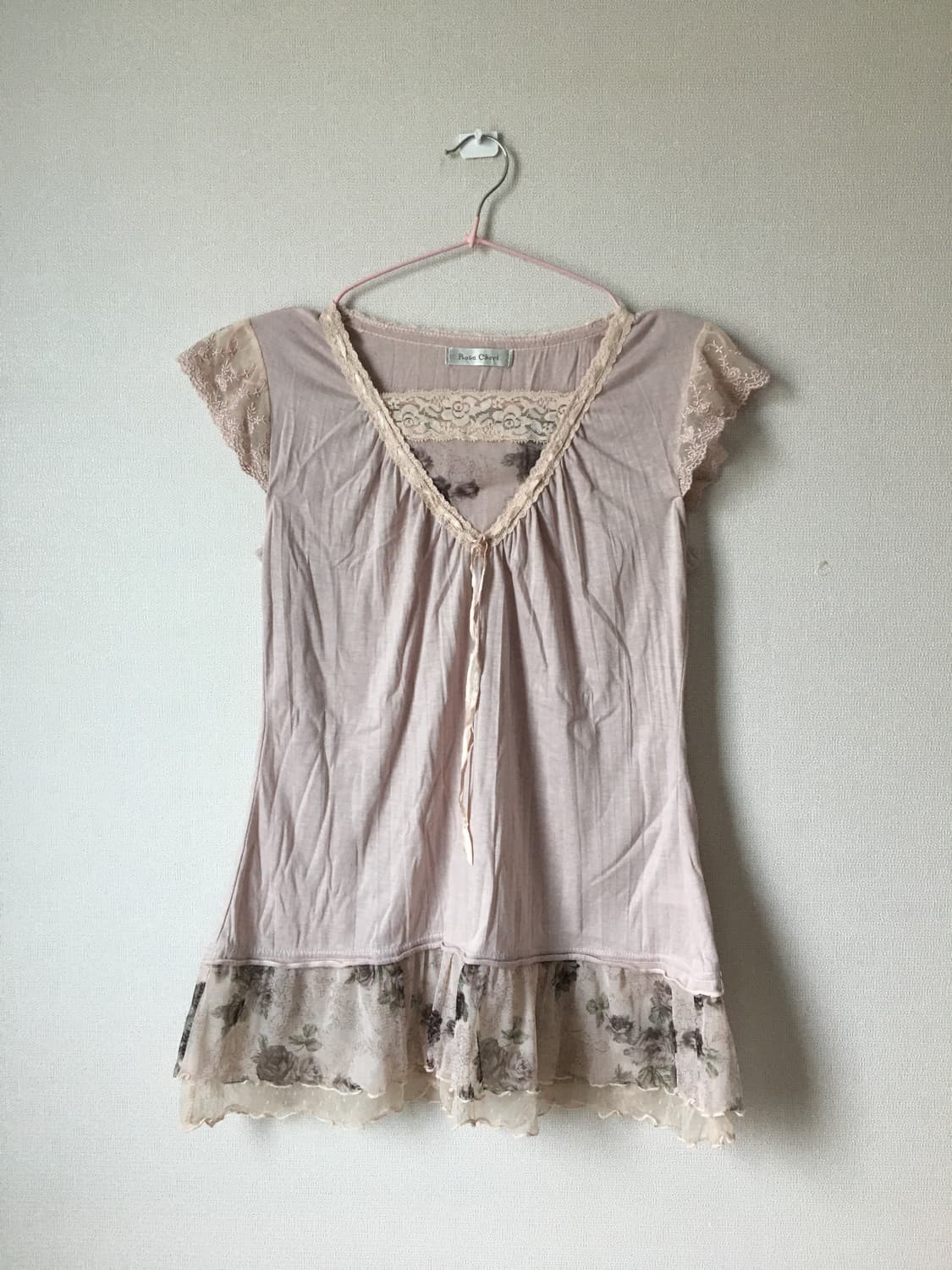 로사체리 인디핑크 모리 레이스 탑 상품이미지1