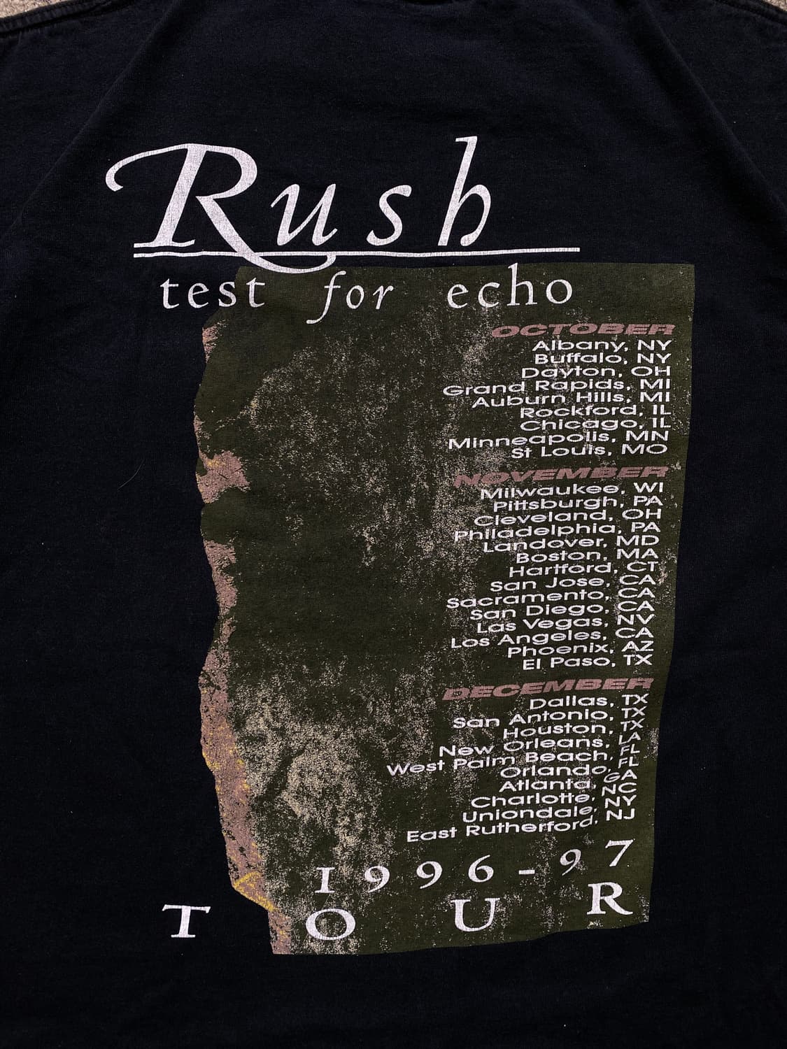 90s 빈티지 러쉬 티셔츠 USA Made 밴드티 상품이미지10