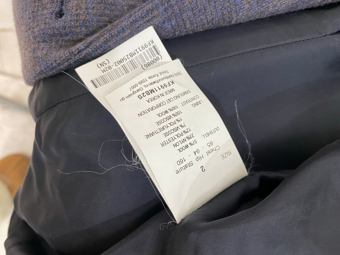 KUHO 체크울자켓 2 상품이미지5