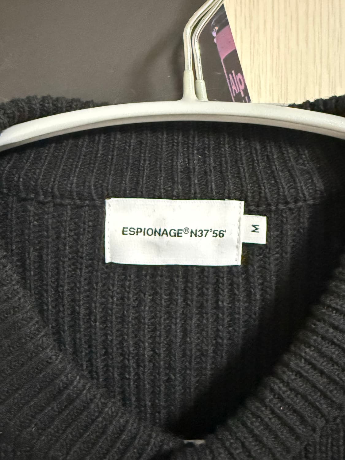 [M] 에스피오나지 헤비 울 가디건 블랙 상품이미지6