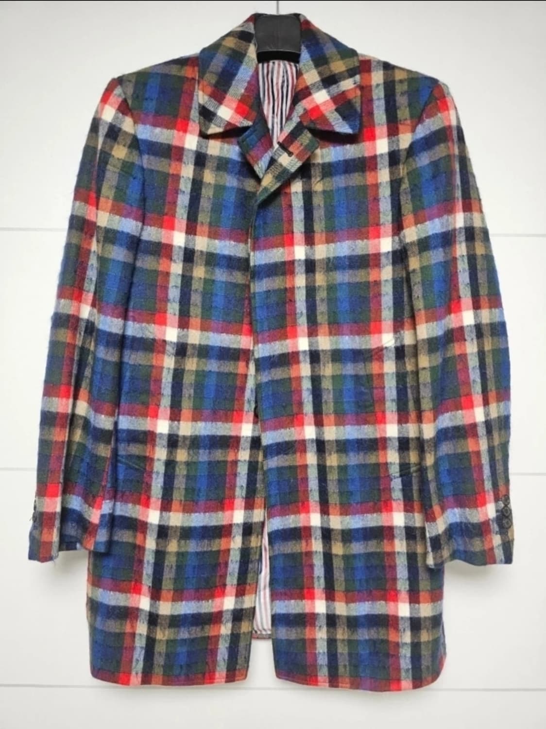 톰브라운 플래드 타탄 체크 코트(0/100슬림/정품) 상품이미지2