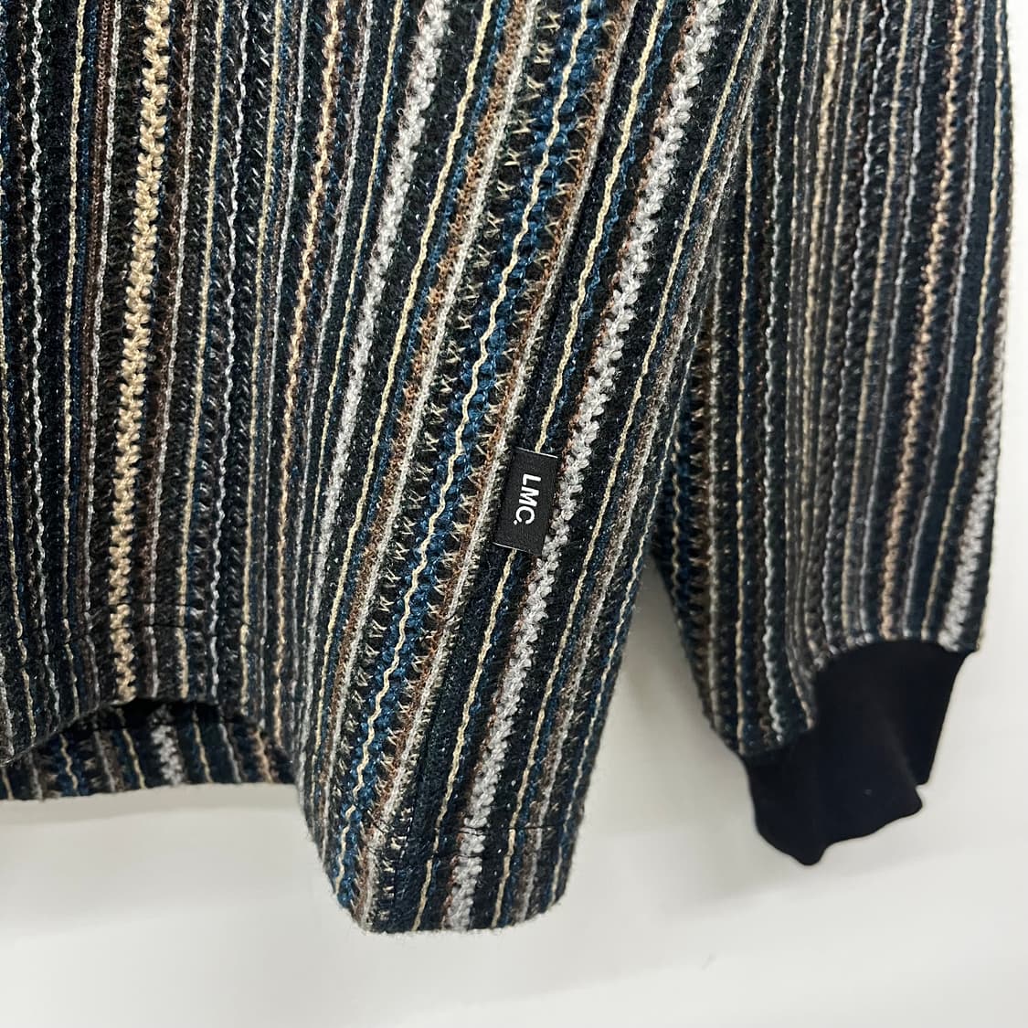 LMC 스트라이프 긴팔 티셔츠 남L 상품이미지2