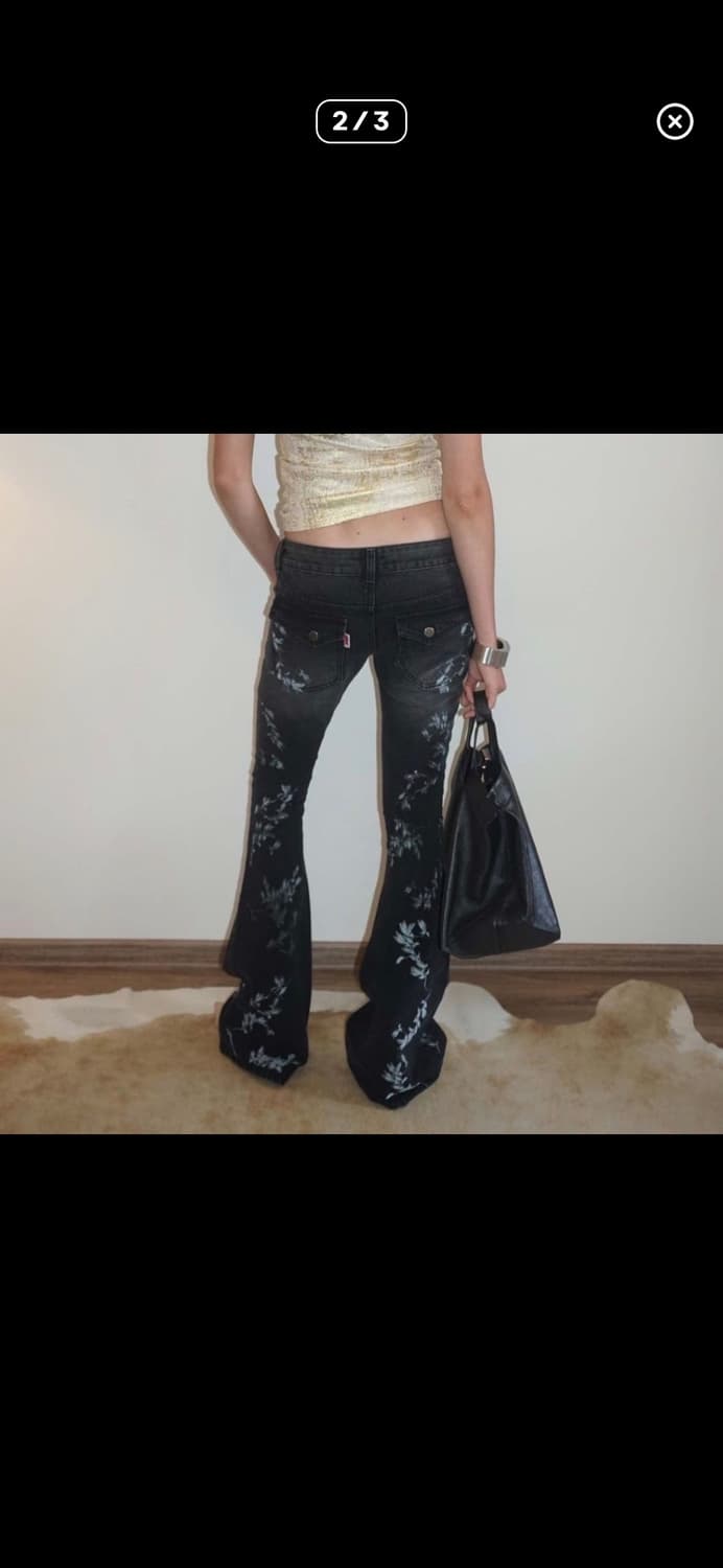 스컬프터 Flocking Bootcut Denim Washed Gray 상품이미지2