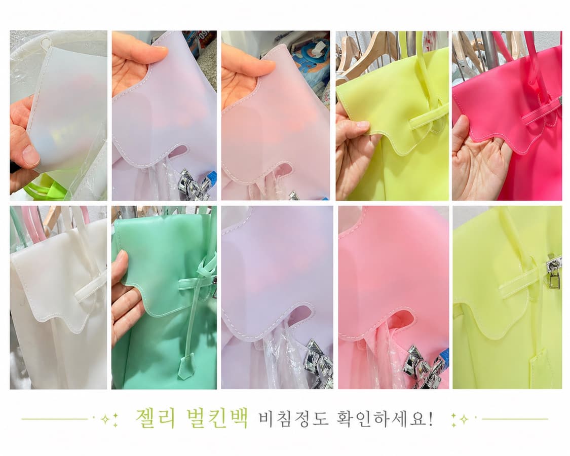 젤리벌킨백 젤리버킨백 젤리 키키 버킨백 실리콘 라지 상품이미지6