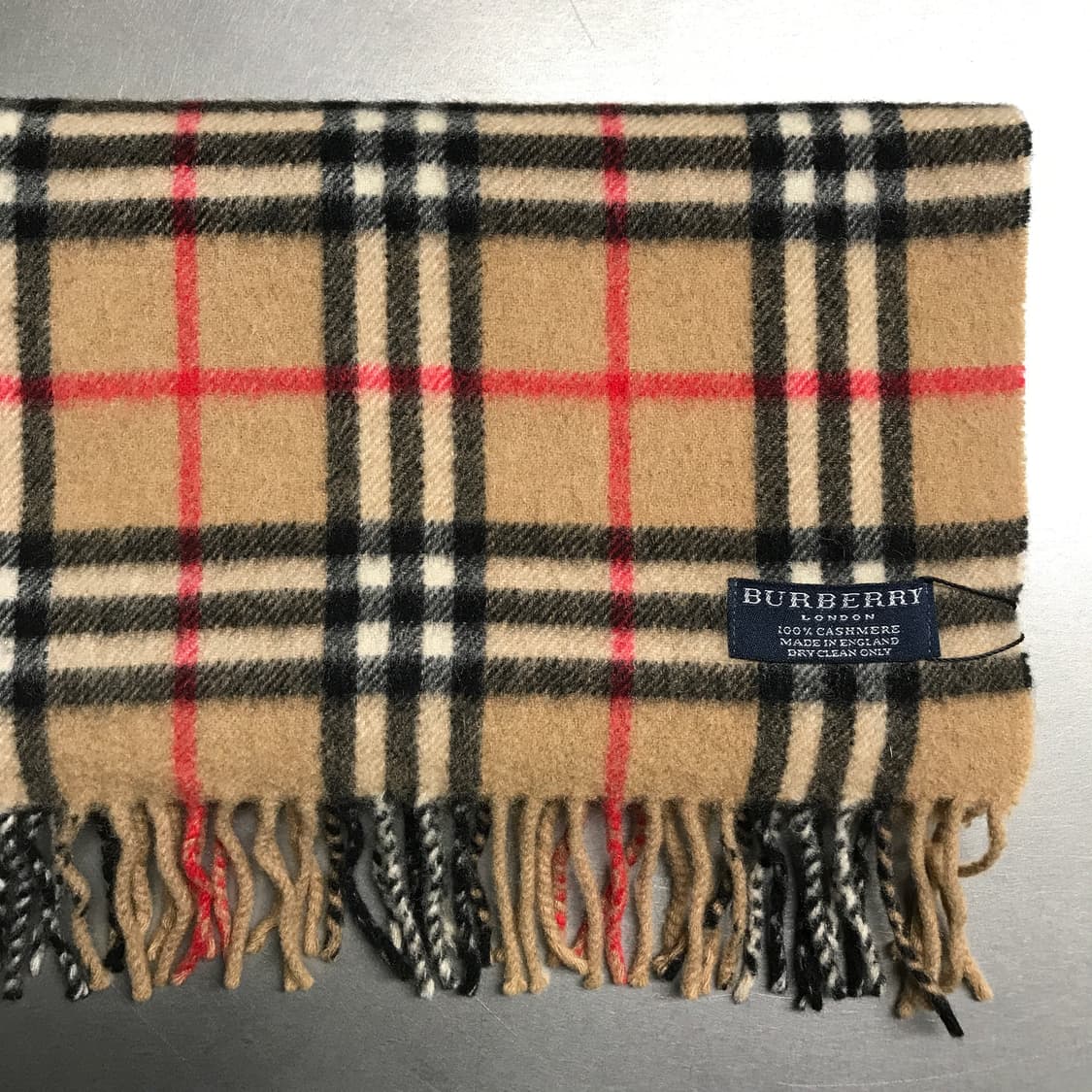 버버리 정품 캐시미어 머플러 베이지 상품이미지3