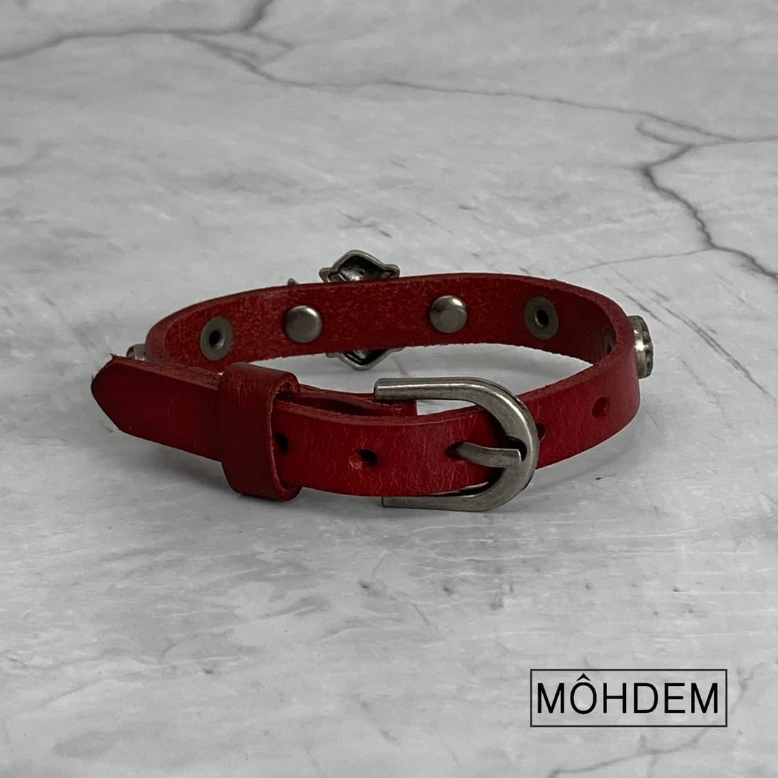 [Unisex] 크롬 빈티지 가죽팔찌 상품이미지4