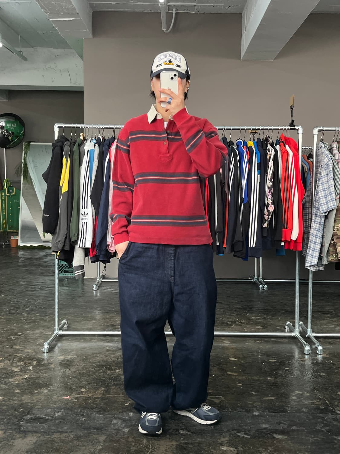 노티카 카라 긴팔 티셔츠 상품이미지2