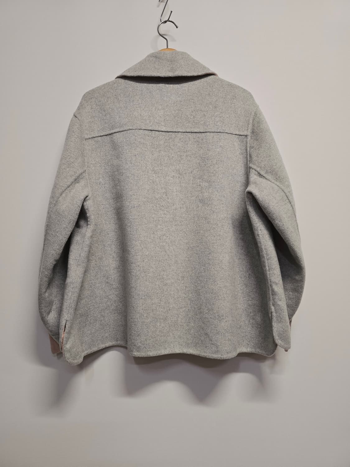 타미힐피거 울 혼방 숏 코트 그레이 상품이미지4