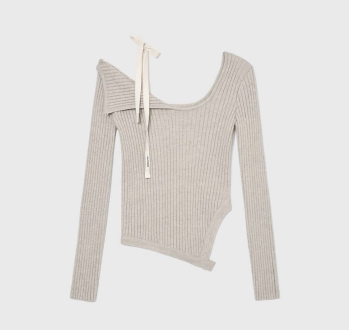 글로니 아이사 오프숄더 니트 (오트밀) 상품이미지1