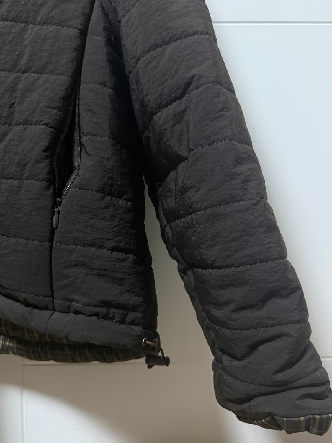 예디아카이브 리버시블 후디 패딩 코코아 상품이미지3