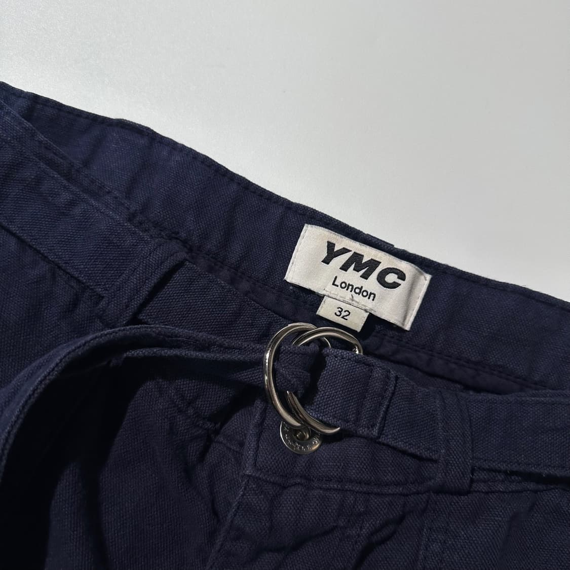 YMC 린넨 코튼 백지퍼 벨트 팬츠 상품이미지4