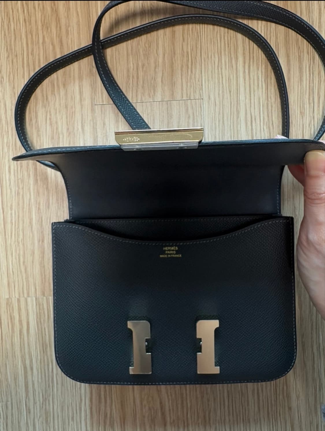 에르메스 콘스탄스 미니 18 그라파이트 샴페인골드 앱송 상품이미지5