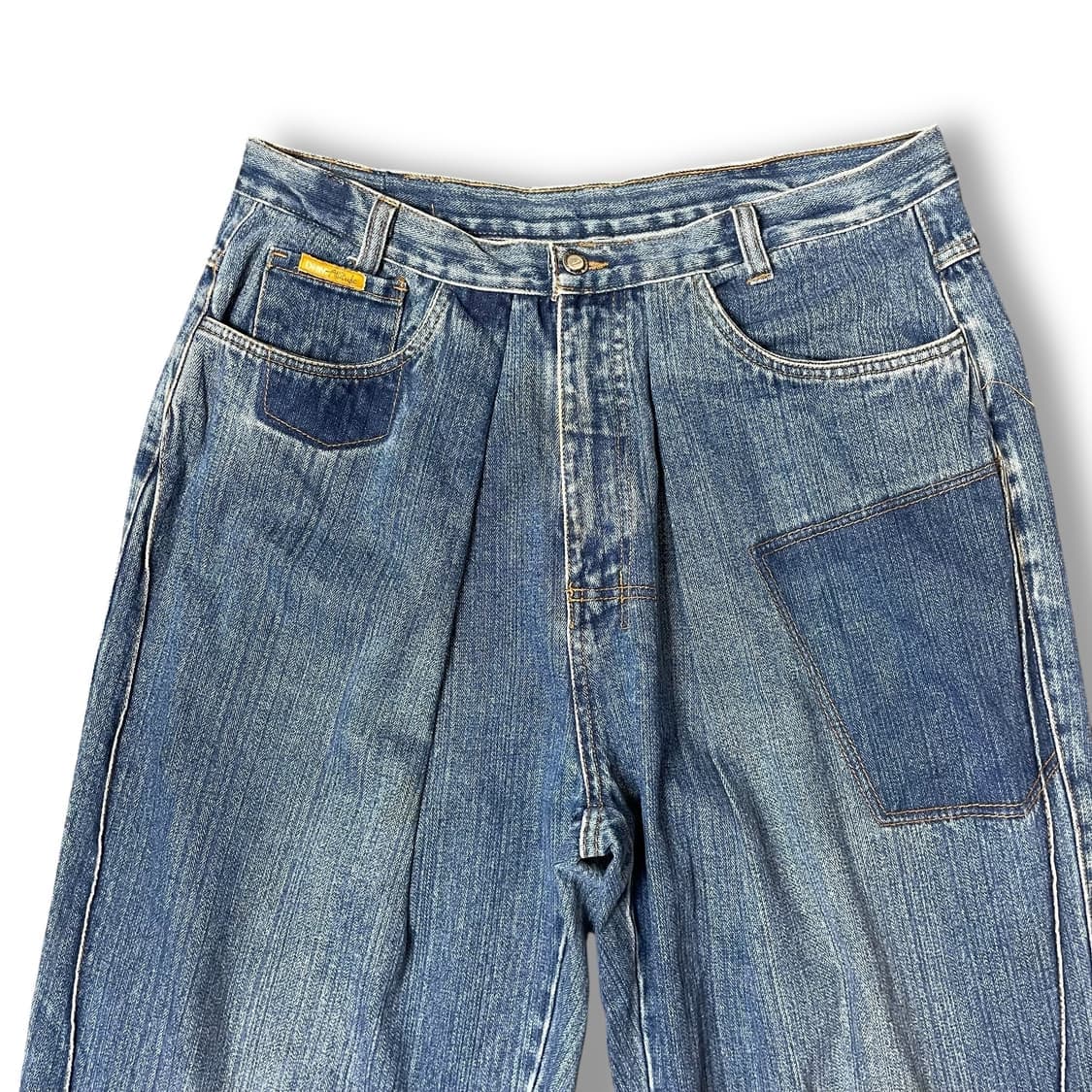 (35) 빈티지 패치st 와이드 벌룬 데님 팬츠 상품이미지3
