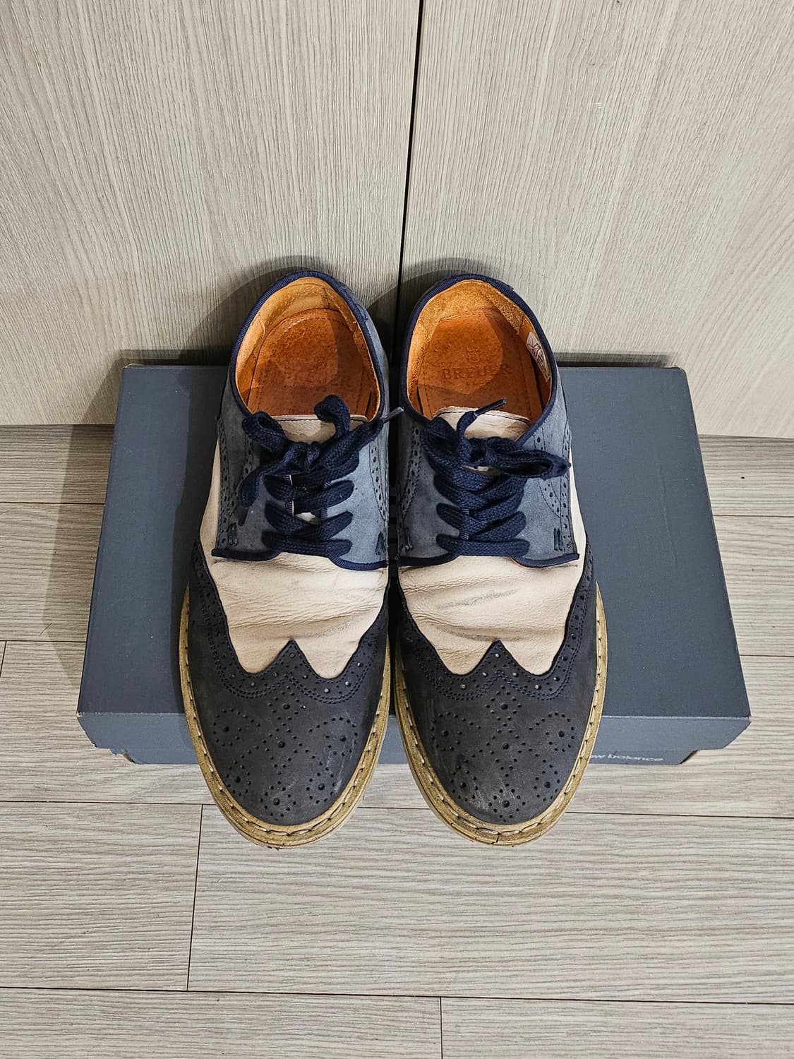 프랑스 명품구두 BREUER 브로이어 빈티지 윙팁 로퍼 EU 40 상품이미지4