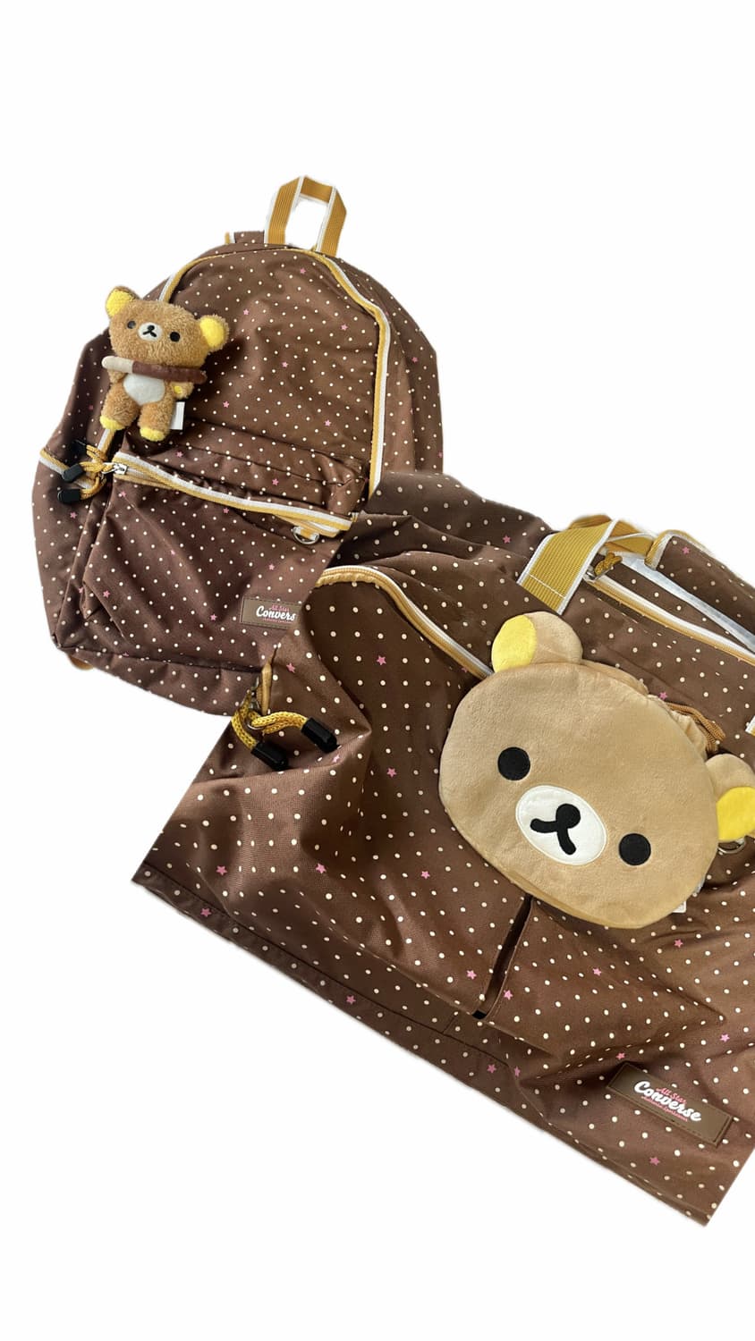 리락쿠마깔 초코 도트 가방세트 🍫 상품이미지1