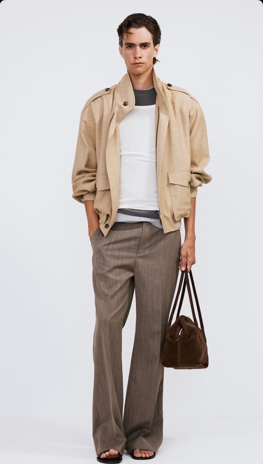 렉토 26SS 딥 스쿱넥 탱크탑 슬리브리스 크림 상품이미지7