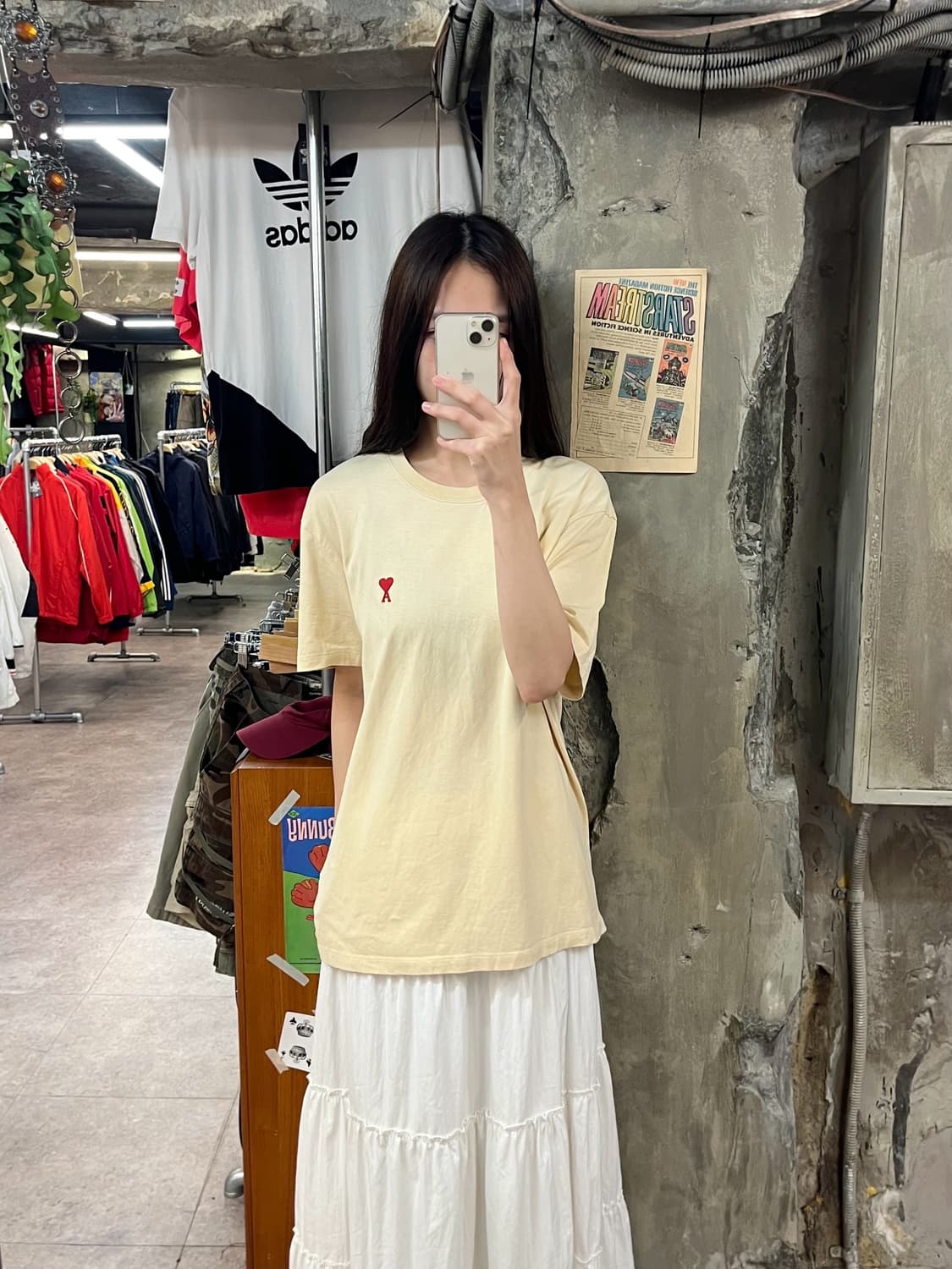 아미 반팔티 크림  #csz1533 상품이미지2