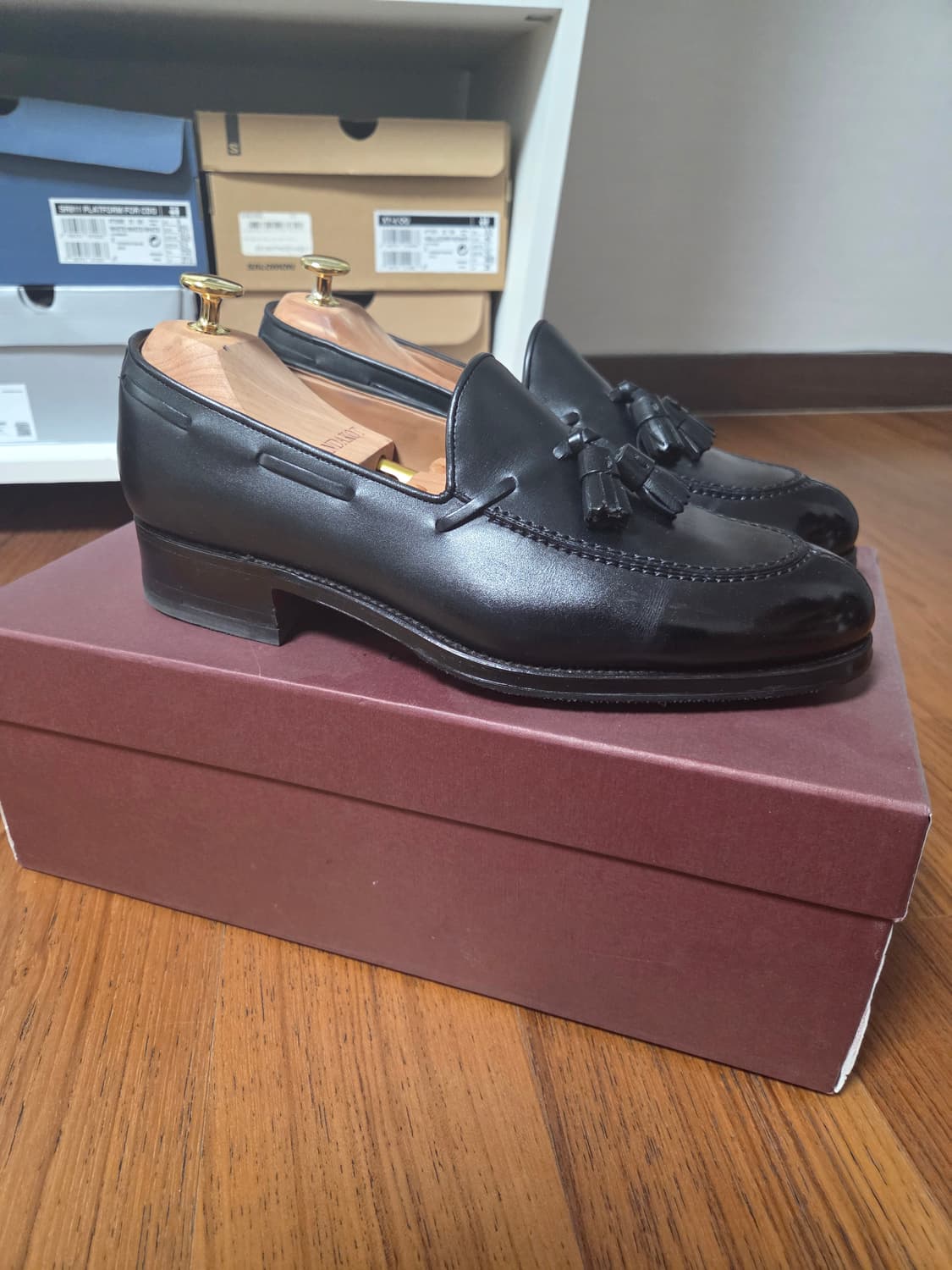 Carmina 블랙 태슬 로퍼 상품이미지3