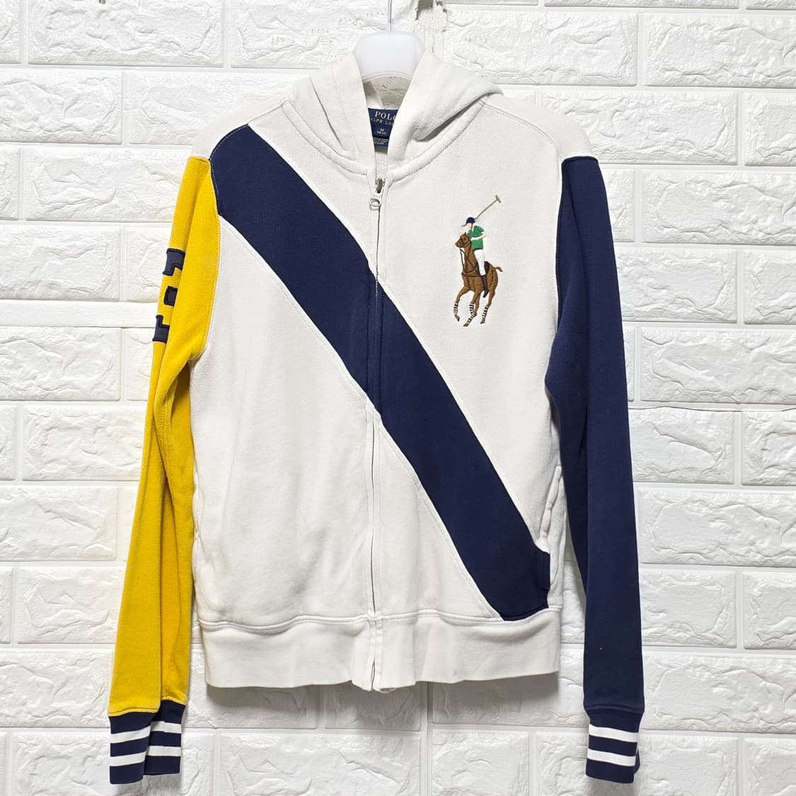 택포// 폴로 랄프로렌 키즈 컬러블록 후드집업 12Y 상품이미지1