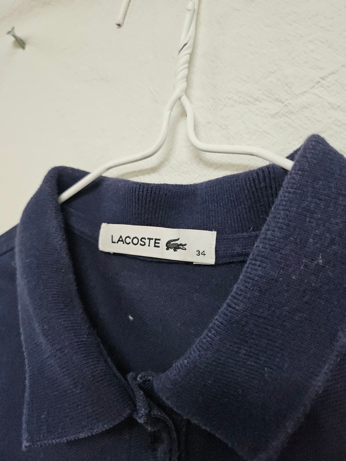 라코스테 LACOSTE 반팔 슬림핏 원피스 34  90 상품이미지2