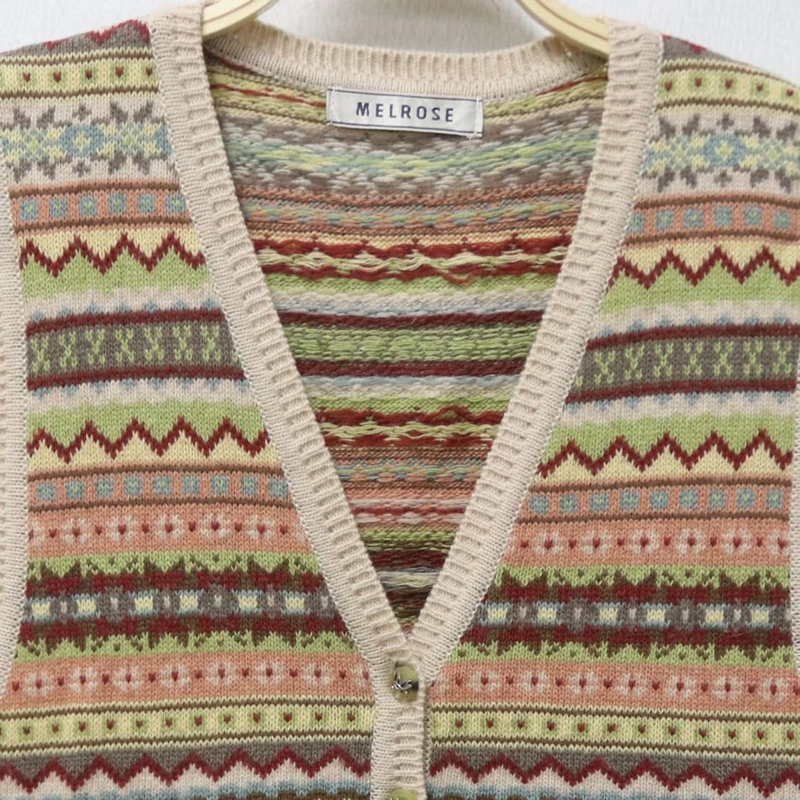 MELROSE 에스닉 울 앙고라 혼방 니트베스트 62300 상품이미지5