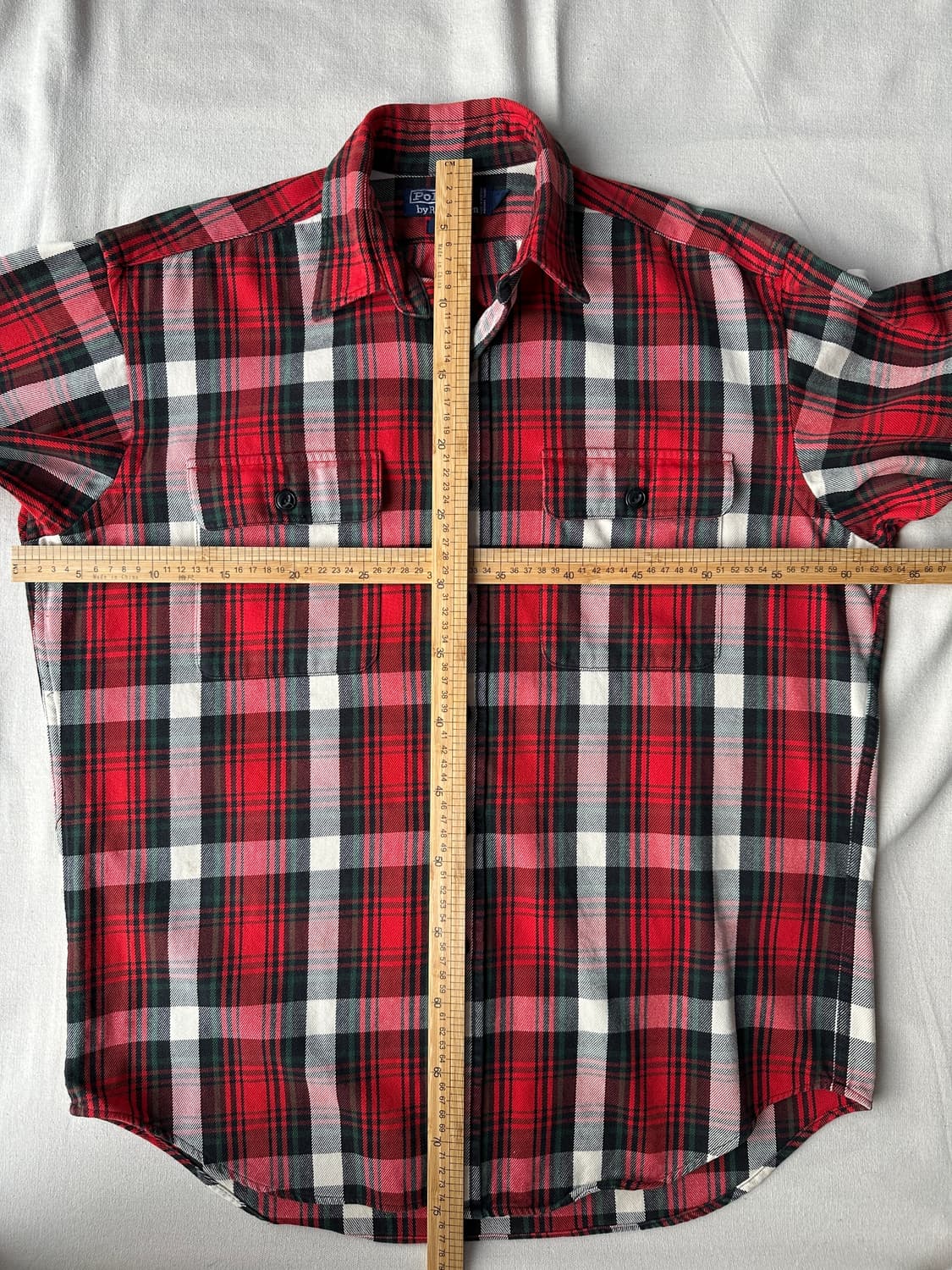 폴로 헤비코튼 타탄체크 워크셔츠 WHITFIELD M 상품이미지10