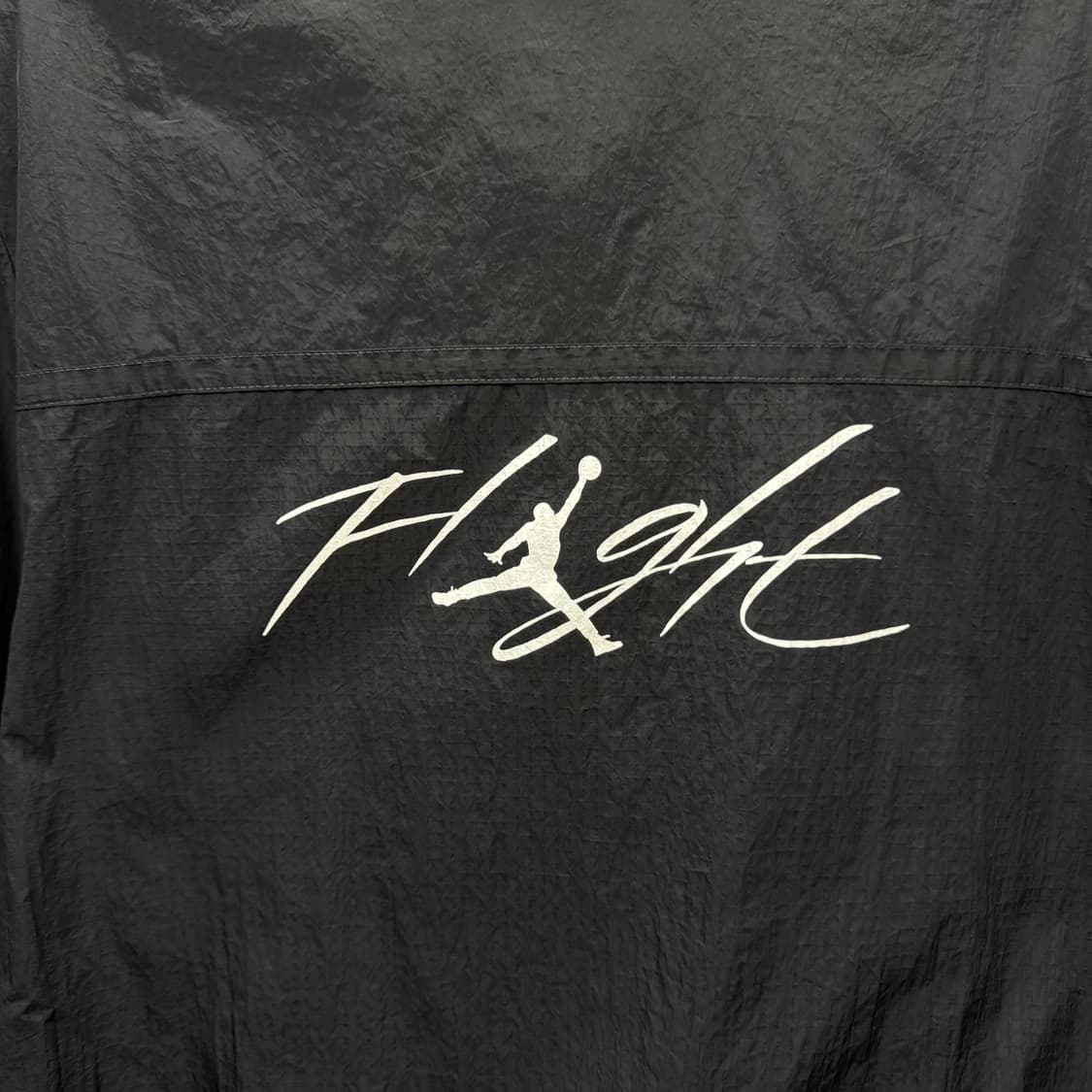 나이키 조던 에센셜 우븐 플라이트 바람막이 후면 로고 포인트 블랙 상품이미지6