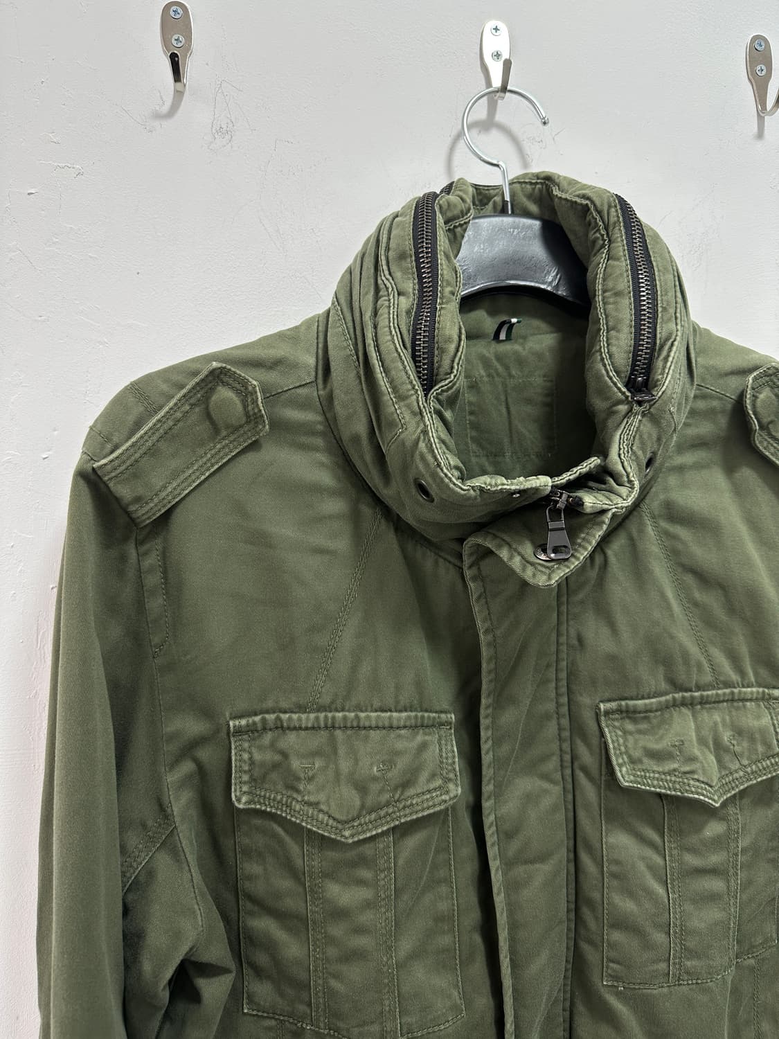 Vintage khaki multi pocket jacket 상품이미지3
