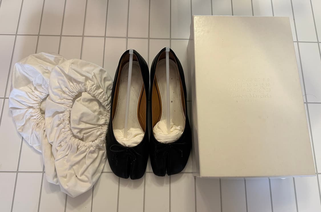 메종 마르지엘라 타비 발레리나 펌프스 37.5 블랙 상품이미지5