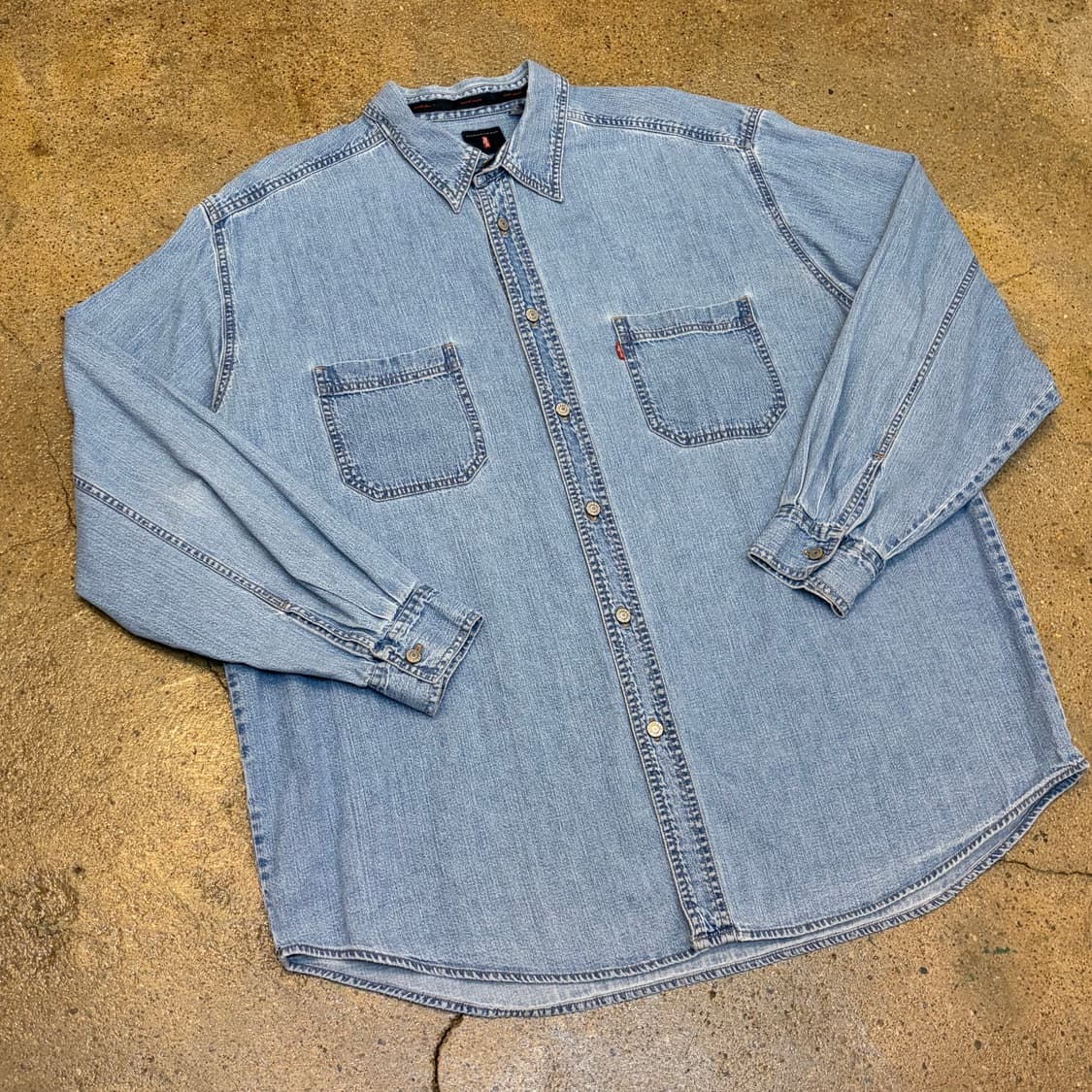 00s 미국빈티지 리바이스 데님셔츠 청셔츠 청남방 상품이미지2