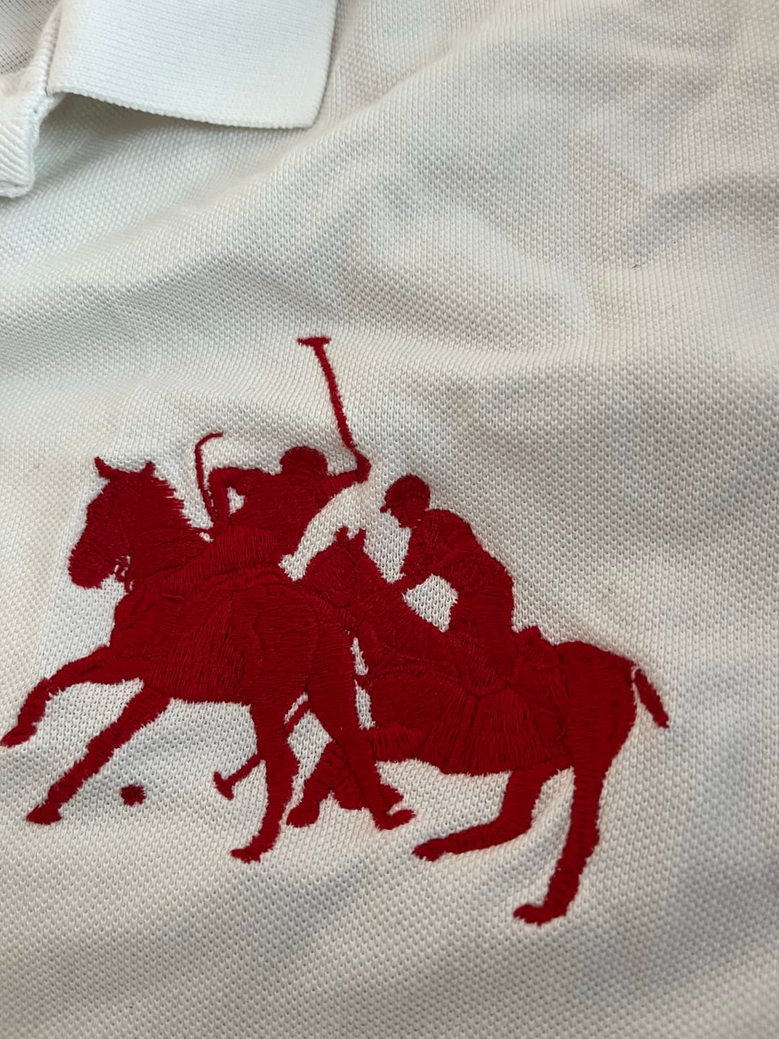 폴로 S 빅포니 카라 롱슬리브 화이트 판매합니다 상품이미지4