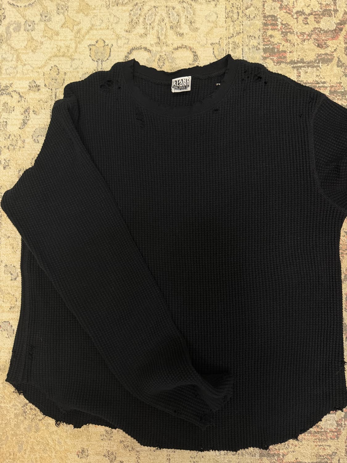 StandAlone Distressed Waffle T-shirt 상품이미지6