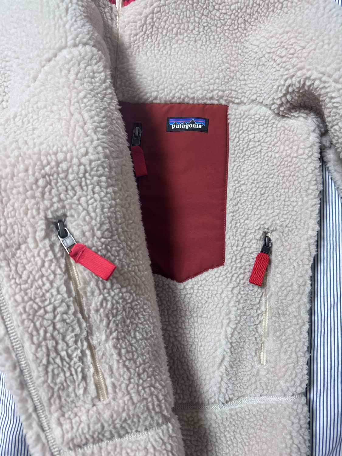 (SS급) 파타고니아 클래식 레트로 X 자켓 내츄럴 반 레드  상품이미지9