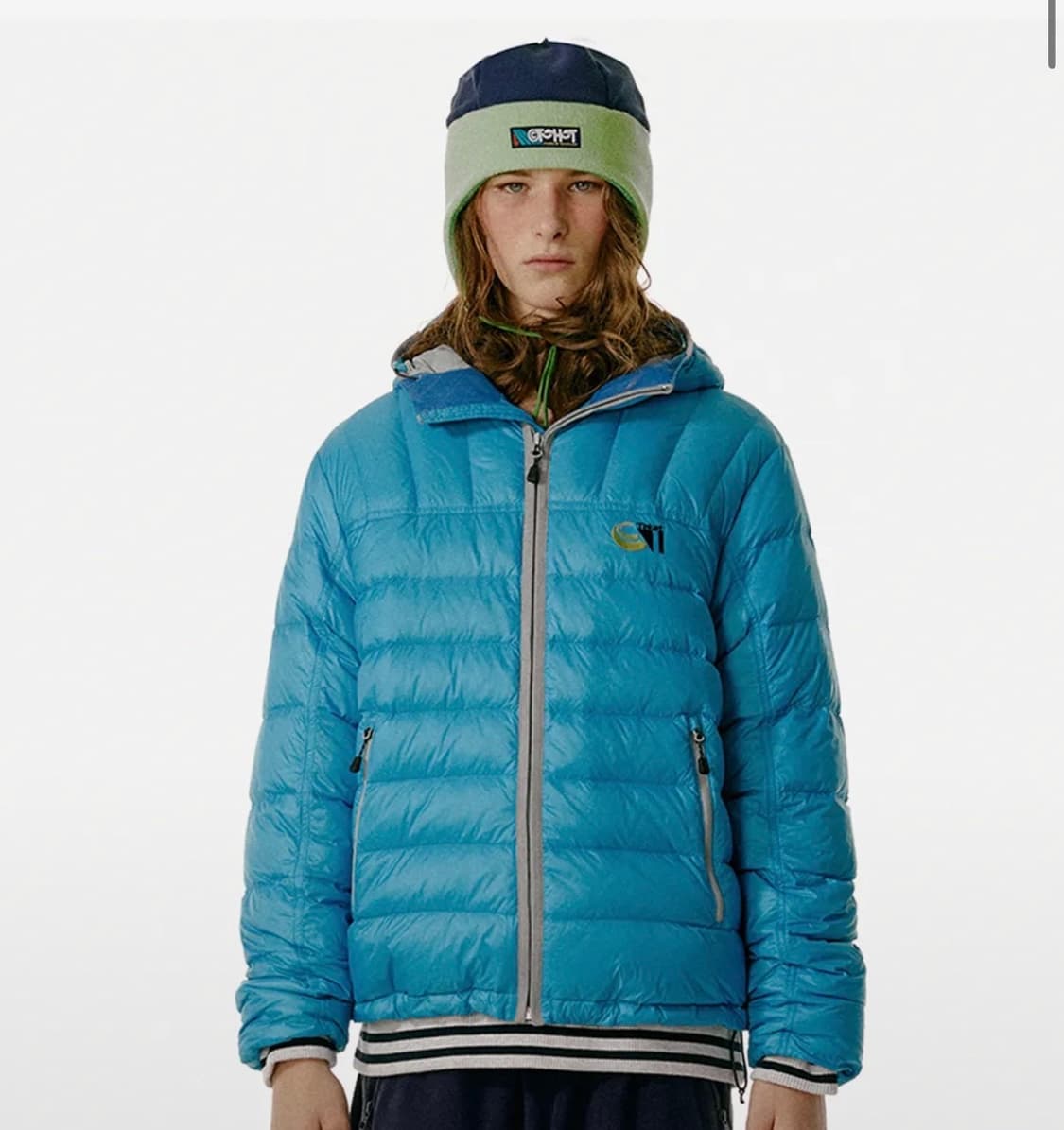 테켓 패딩 CT Lightweight Down Jacket Blue 상품이미지1