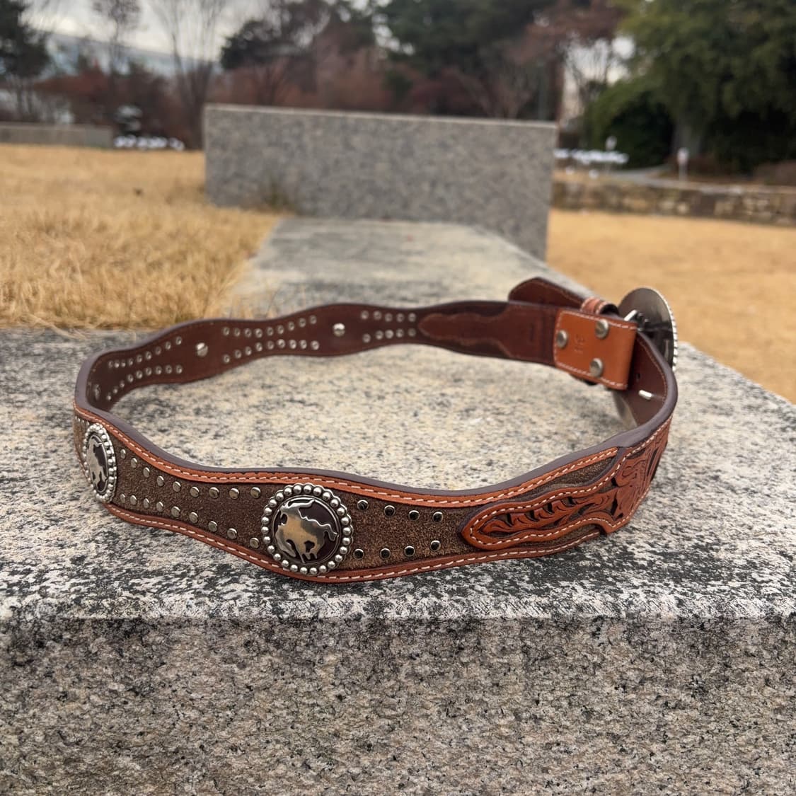 노코나 Nocona 웨스턴 콘초 레더 벨트  상품이미지3