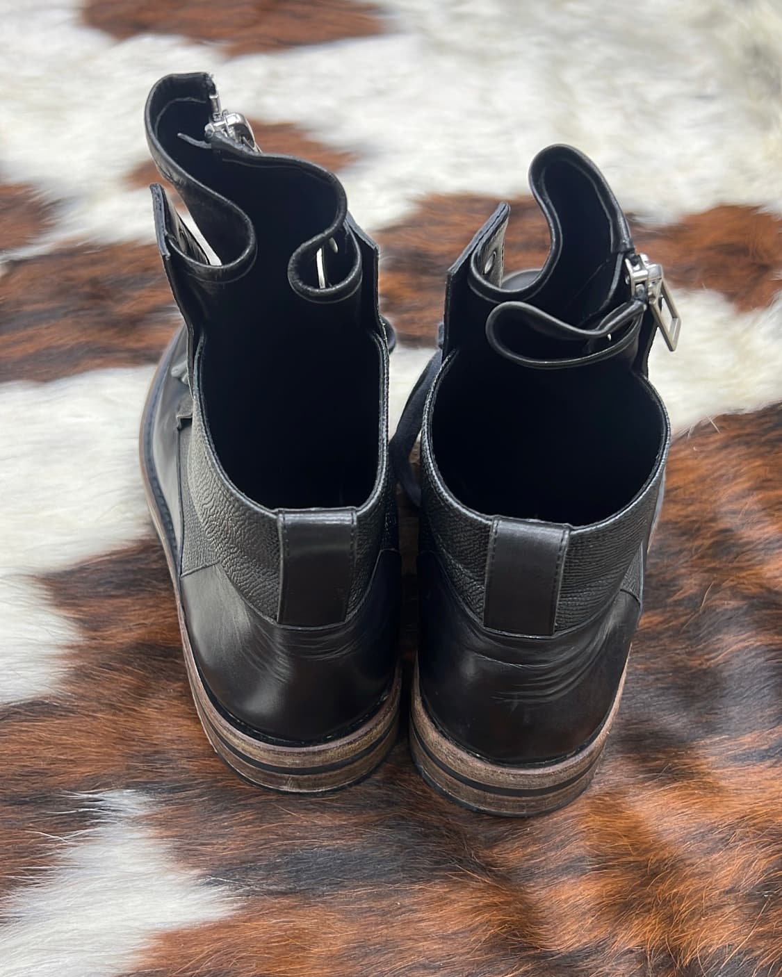 디올 옴므 크리스반아쉐 12SS 밀리터리 컴뱃 지퍼 부츠 상품이미지7