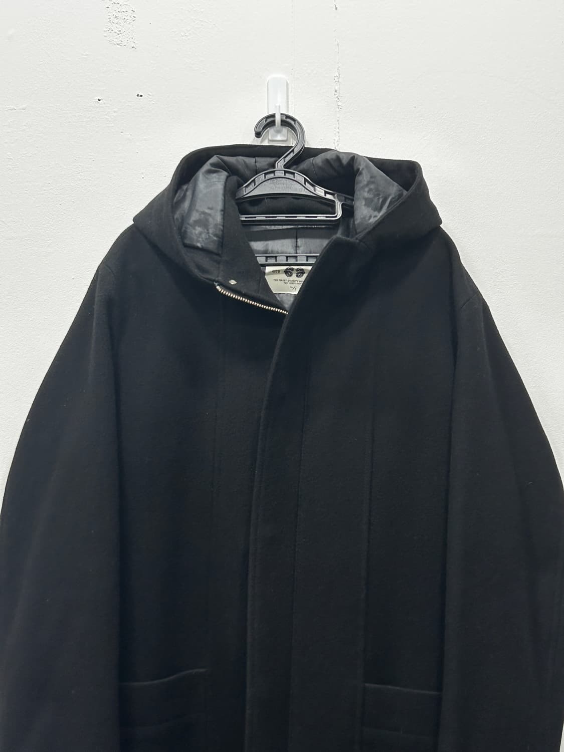 벨리에 Belier 울 90% 후드코트 M 95 블랙 상품이미지3