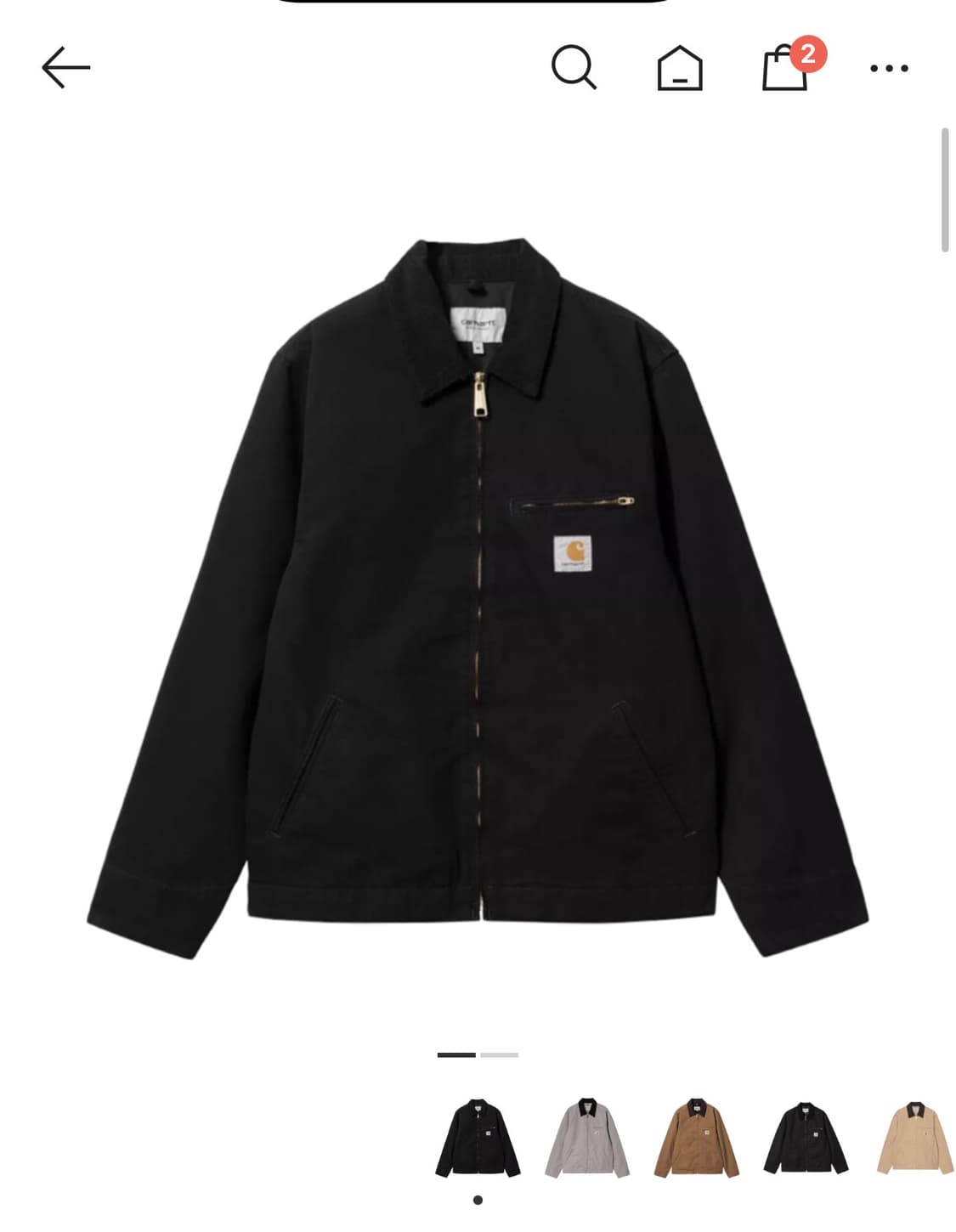 칼하트 윕 디트로이트 블랙 L 상품이미지1