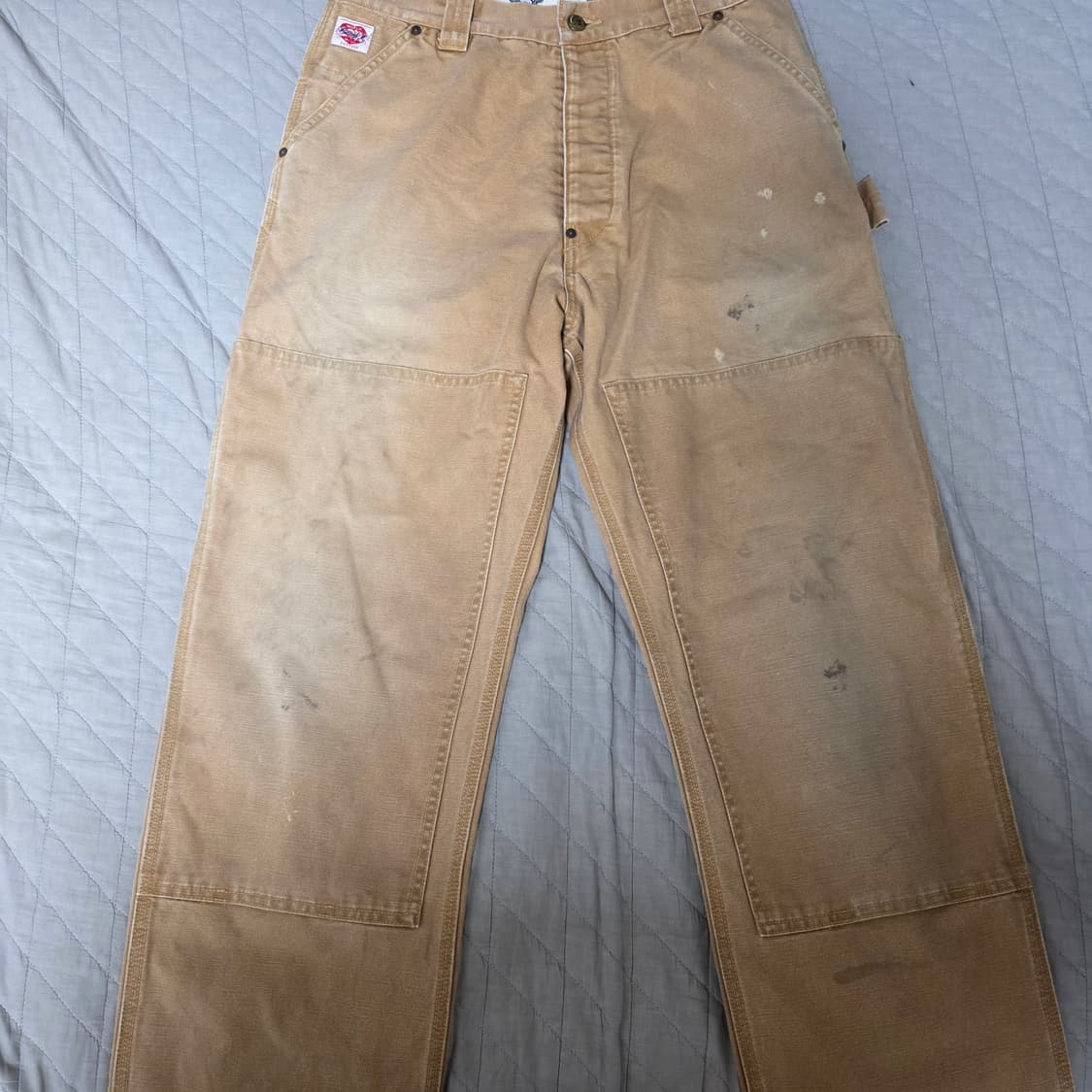 [S] 세인트미카엘 23AW 더블니 워크 팬츠 베이지 상품이미지1