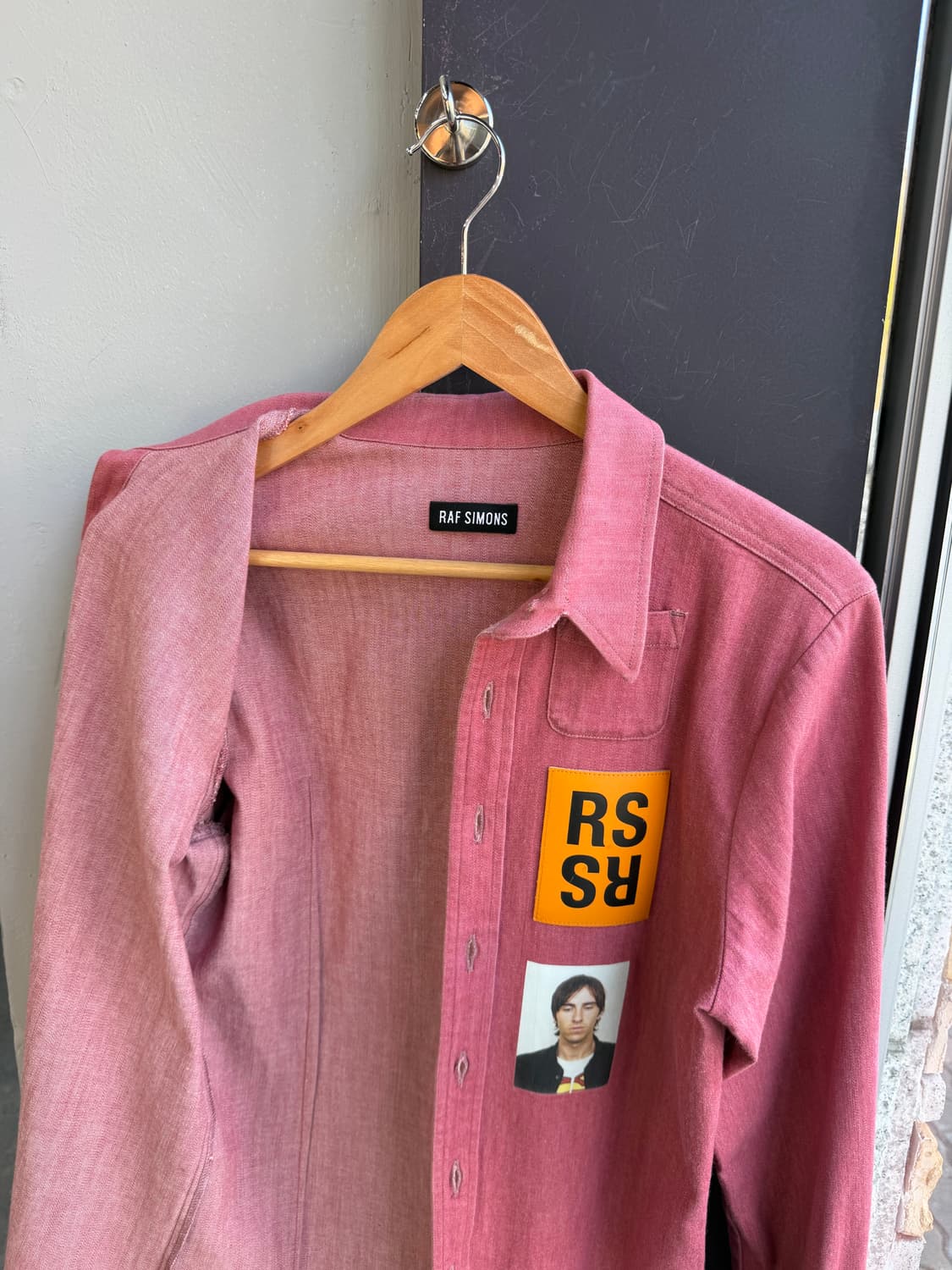 XS/ 라프시몬스 레더패치 셔츠자켓(기리보이.엑소 착용) 상품이미지8