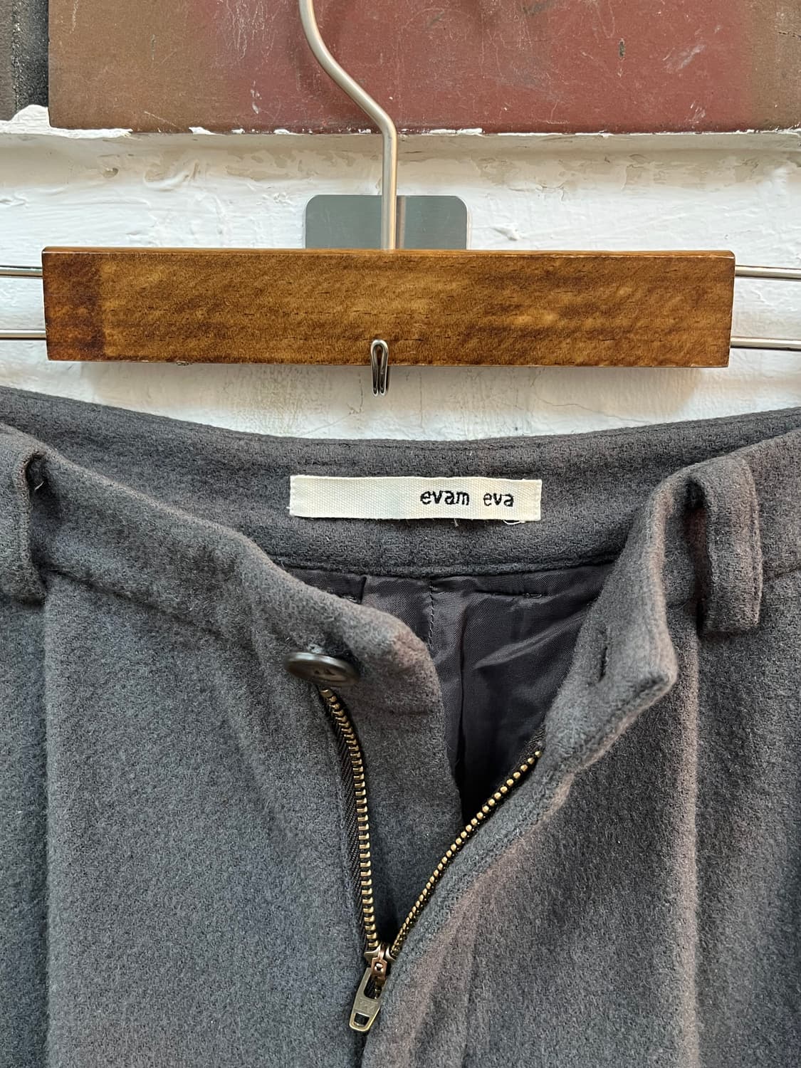 Evam eva 울 캐시미어 팬츠 1 상품이미지2